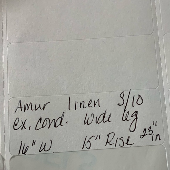 Amur linen wide leg high low pants size 10 - Picture 6 of 7